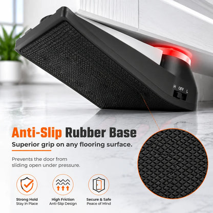 Door Stopper Security Alarm,Upgraded Portable 120 Loud Entrance Alert Door Stop Alarm,Great Gift for Travel Home Apartment House (1 Pack)